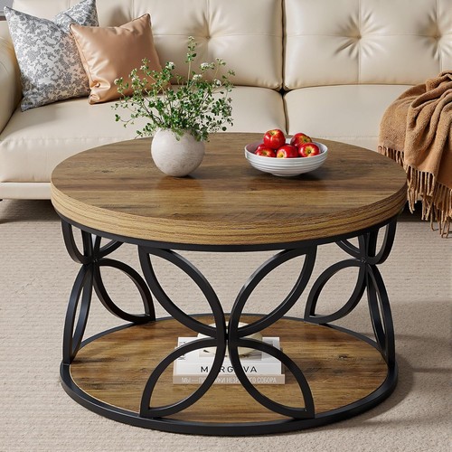 Round coffee table tier - round,