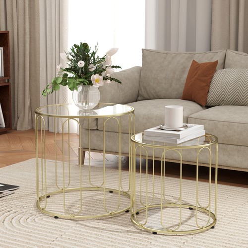 Round coffee table - round, set
