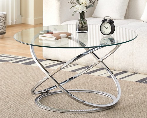 Round abstract tempered glass - round,