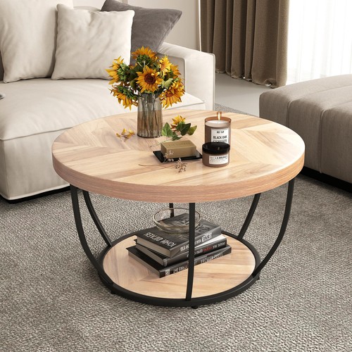 Tier round coffee table - table, w/