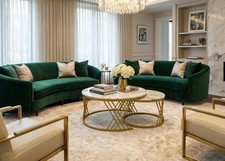 Gold & Marble Round Coffee