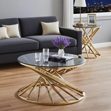 Round Coffee Table and Side