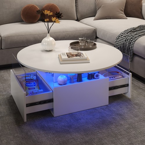 Led coffee table with - led,
