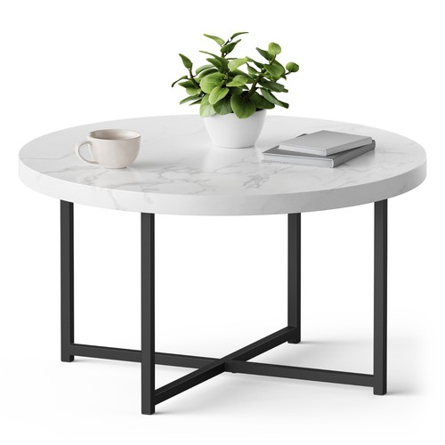 Marble effect coffee table - effect,