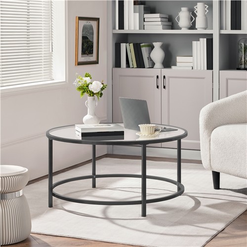 Round coffee table tempered - round,